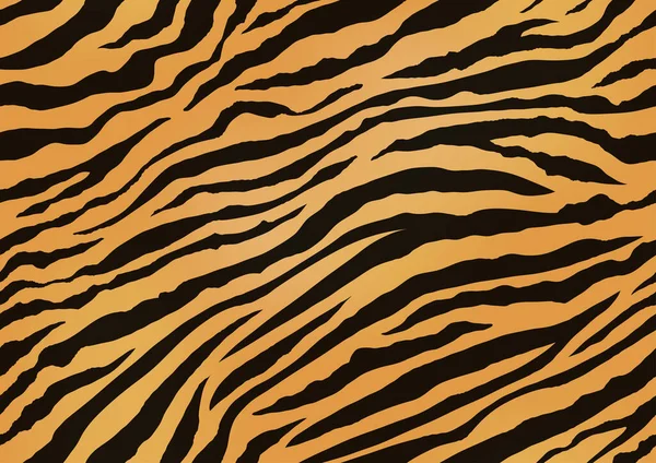 Horizontaal Verticaal Herhaalbaar Tiger Skin Seamless Vector Illustratie Exotische Animal — Stockvector