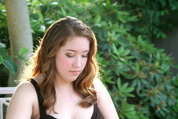 Prom Girl Makes A Wish — Stock Photo, Image