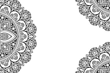 Güzel arkaplan geometrik daire ögesini süslemek vektör içinde yapılır