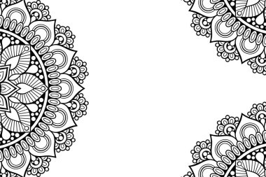 Güzel arkaplan geometrik daire ögesini süslemek vektör içinde yapılır