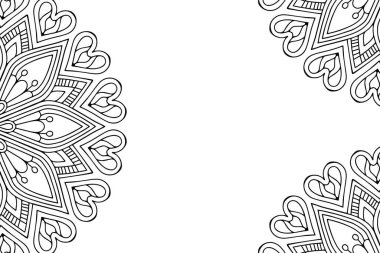 Güzel arkaplan geometrik daire ögesini süslemek vektör içinde yapılır