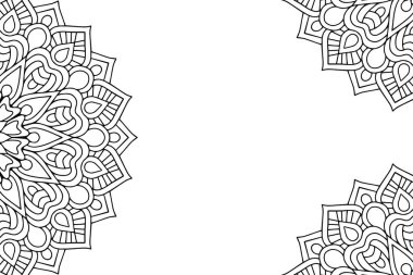 Güzel arkaplan geometrik daire ögesini süslemek vektör içinde yapılır