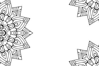 Güzel arkaplan geometrik daire ögesini süslemek vektör içinde yapılır