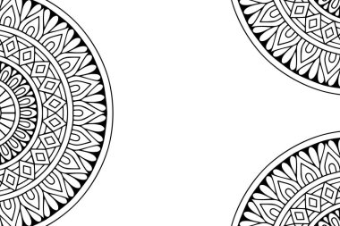 Güzel arkaplan geometrik daire ögesini süslemek vektör içinde yapılır