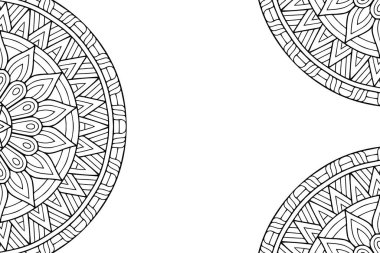 Güzel arkaplan geometrik daire ögesini süslemek vektör içinde yapılır