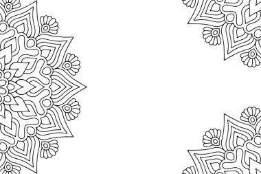 Güzel arkaplan geometrik daire ögesini süslemek vektör içinde yapılır