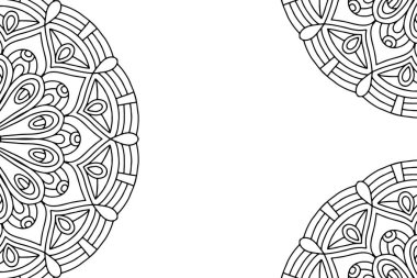 Güzel arkaplan geometrik daire ögesini süslemek vektör içinde yapılır