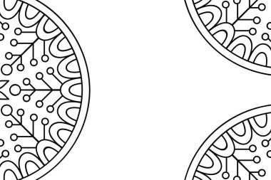 Güzel arkaplan geometrik daire ögesini süslemek vektör içinde yapılır