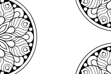 Güzel arkaplan geometrik daire ögesini süslemek vektör içinde yapılır