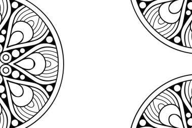 Güzel arkaplan geometrik daire ögesini süslemek vektör içinde yapılır