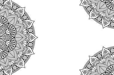 Güzel arkaplan geometrik daire ögesini süslemek vektör içinde yapılır