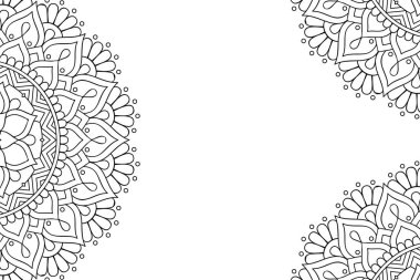 Güzel arkaplan geometrik daire ögesini süslemek vektör içinde yapılır