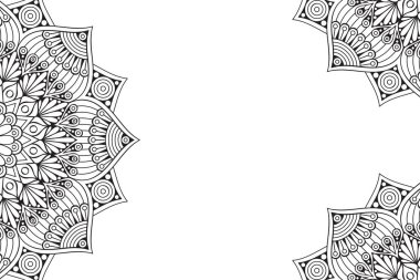 Güzel arkaplan geometrik daire ögesini süslemek vektör içinde yapılır