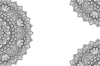 Güzel arkaplan geometrik daire ögesini süslemek vektör içinde yapılır