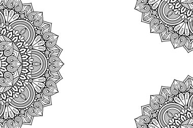 Güzel arkaplan geometrik daire ögesini süslemek vektör içinde yapılır