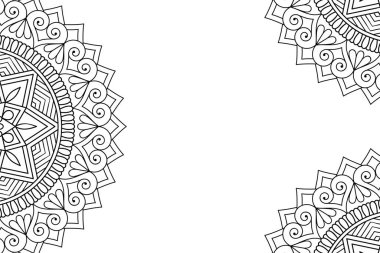 Güzel arkaplan geometrik daire ögesini süslemek vektör içinde yapılır