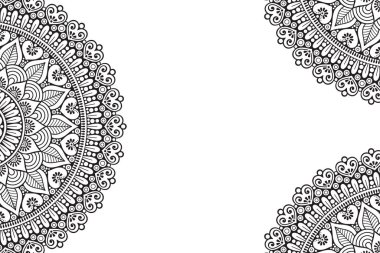 Güzel arkaplan geometrik daire ögesini süslemek vektör içinde yapılır