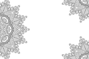 Güzel arkaplan geometrik daire ögesini süslemek vektör içinde yapılır