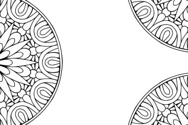 Güzel arkaplan geometrik daire ögesini süslemek vektör içinde yapılır