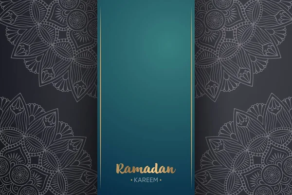 Ramadan Kareem Bakgrund Med Mandala Prydnad Mall — Stock vektor