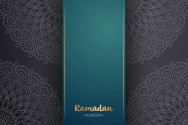 Ramadan Kareem Bakgrund Med Mandala Prydnad Mall — Stock vektor