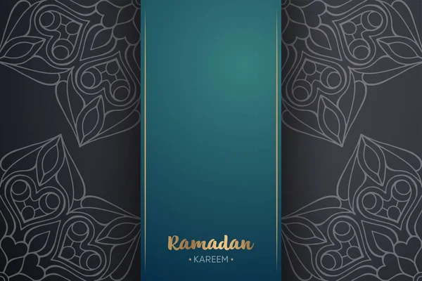 Ramadan Kareem Bakgrund Med Mandala Prydnad Mall — Stock vektor
