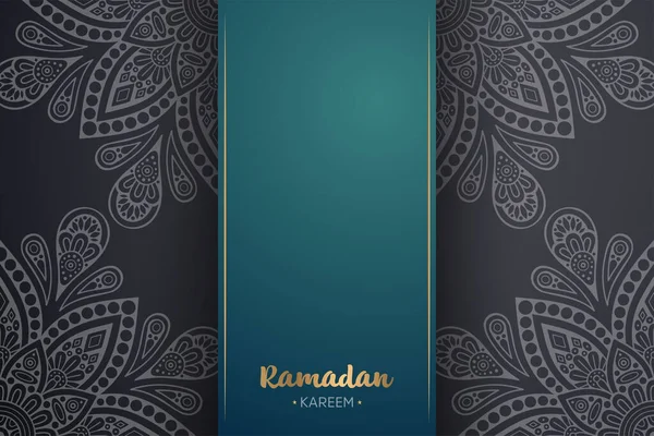 Ramadan Kareem Bakgrund Med Mandala Prydnad Mall — Stock vektor