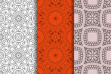 Mandala ile süslenmiş güzel bir kart. Vektör içinde yapılan geometrik daire ögesi