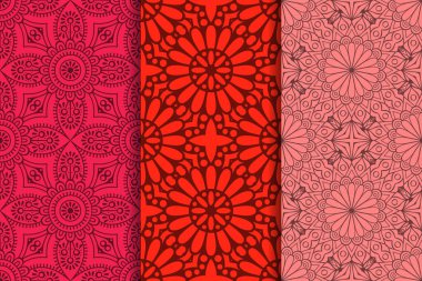 Mandala ile süslenmiş güzel bir kart. Vektör içinde yapılan geometrik daire ögesi