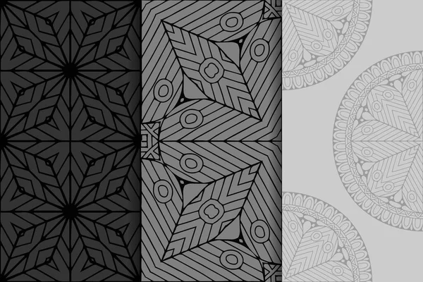 Díszítés Gyönyörű Kártya Mandala Vektorban Készült Geometriai Kör Elem — Stock Vector
