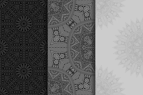 Ornament Mooie Kaart Met Mandala Geometrische Cirkel Element Gemaakt Vector — Stockvector