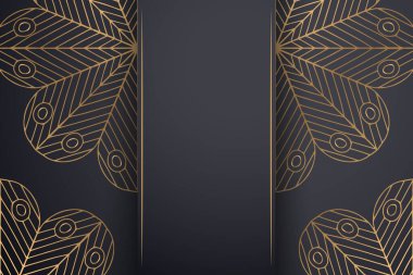 Altın rengi vektör olarak lüks mandala tasarımı