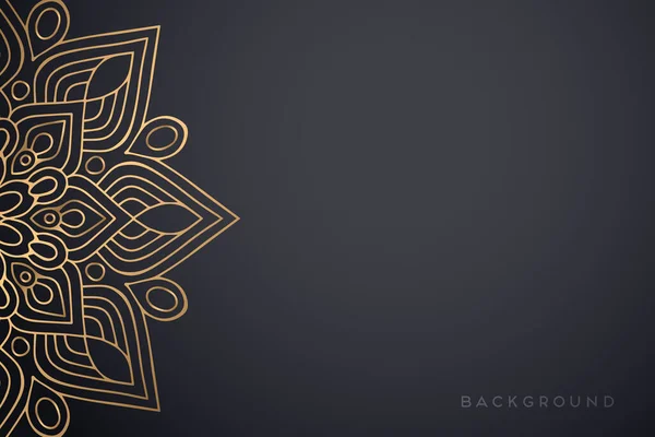 Altın rengi vektör olarak lüks mandala tasarımı