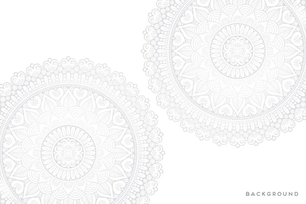 Fondo Diseño Mandala Ornamental Lujo Vector Color Oro — Vector de stock