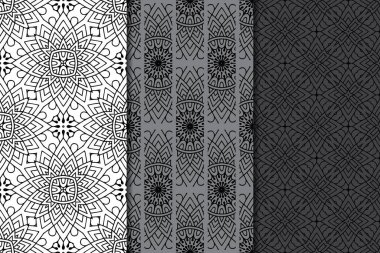 Altın rengi vektör olarak lüks mandala tasarımı