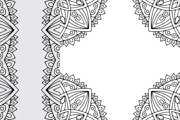 Mandala Ornament Vzor Ročník Dekorativní Prvky Pozadí — Stockový vektor