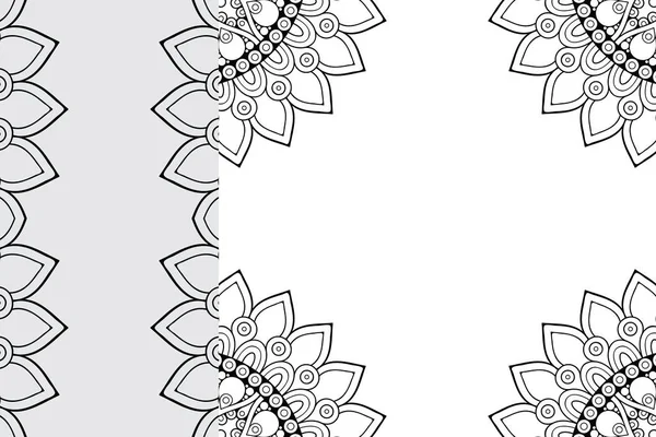 Mandala Sieraad Patroon Vintage Decoratieve Elementen Achtergrond — Stockvector