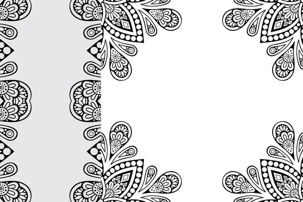 Patrón Ornamento Mandala Elementos Decorativos Vintage Fondo — Vector de stock