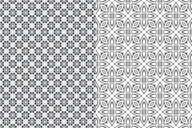 Mandala Süs Şablonu. Eski dekoratif unsurlar arka planı