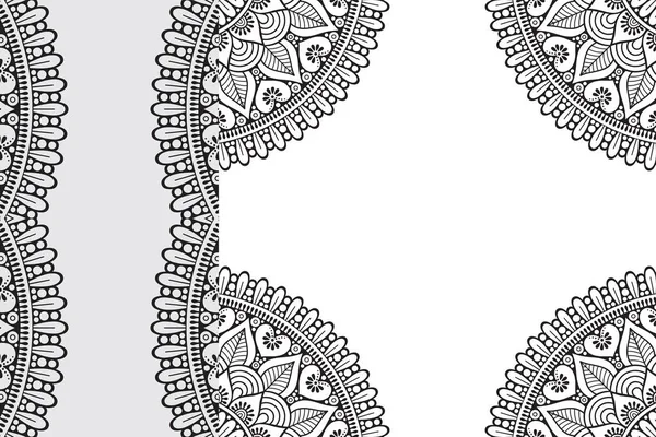 Mandala Ornament Vzor Ročník Dekorativní Prvky Pozadí — Stockový vektor