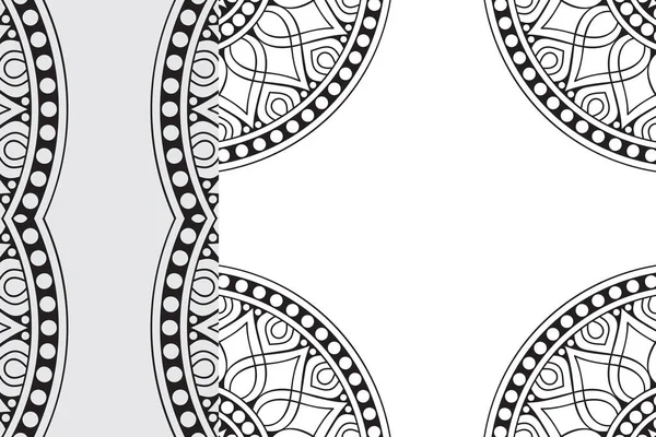 Мандала Орнамент Фон Старинных Декоративных Элементов — стоковый вектор