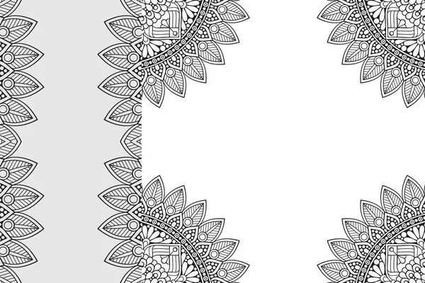 Mandala Sieraad Patroon Vintage Decoratieve Elementen Achtergrond — Stockvector