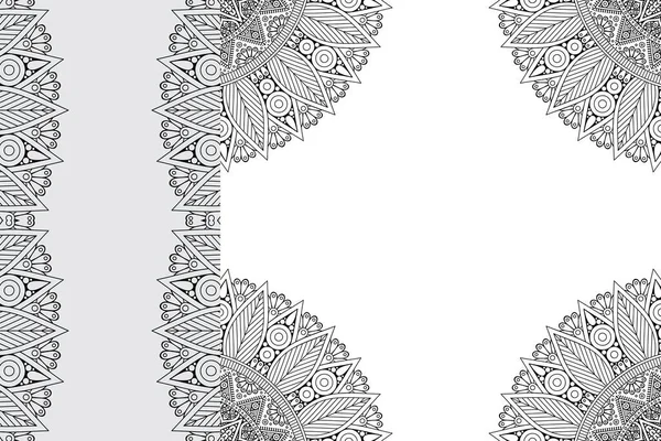 Mandala Modèle Ornement Vintage Éléments Décoratifs Fond — Image vectorielle