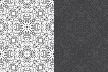 Mandala Süs Şablonu. Eski dekoratif unsurlar arka planı