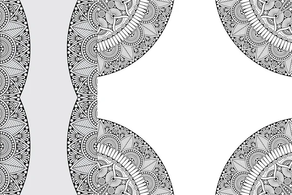 Mandala Sieraad Patroon Vintage Decoratieve Elementen Achtergrond — Stockvector