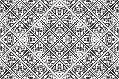 Mandala Süs Şablonu. Eski dekoratif unsurlar arka planı