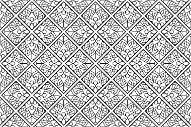 Mandala Süs Şablonu. Eski dekoratif unsurlar arka planı