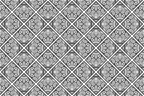 Мандала Орнамент Фон Старинных Декоративных Элементов — стоковый вектор