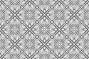 Mandala Süs Şablonu. Eski dekoratif unsurlar arka planı