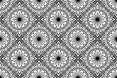 Mandala Süs Şablonu. Eski dekoratif unsurlar arka planı
